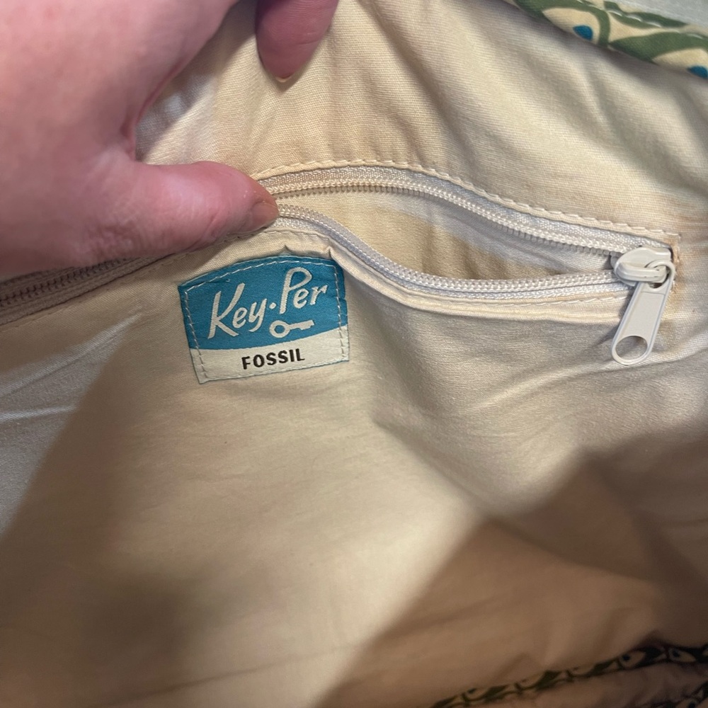 Fossil Handbag, Keyper Printed Computer Bag Bin 3… - image 8